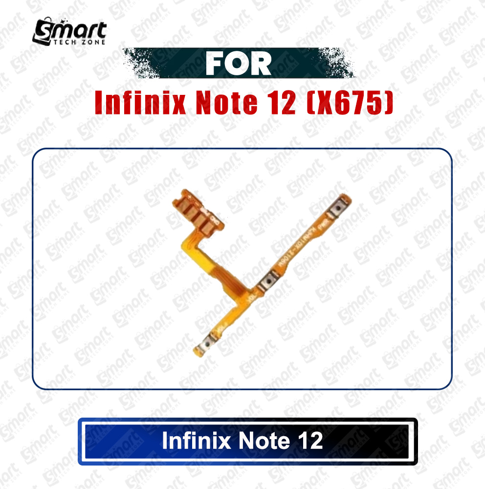 Picture of Infinix Note 12 (X675) Power on / off Switch Button Side Volume Up Down Buttons Flex Cable Replacement Parts