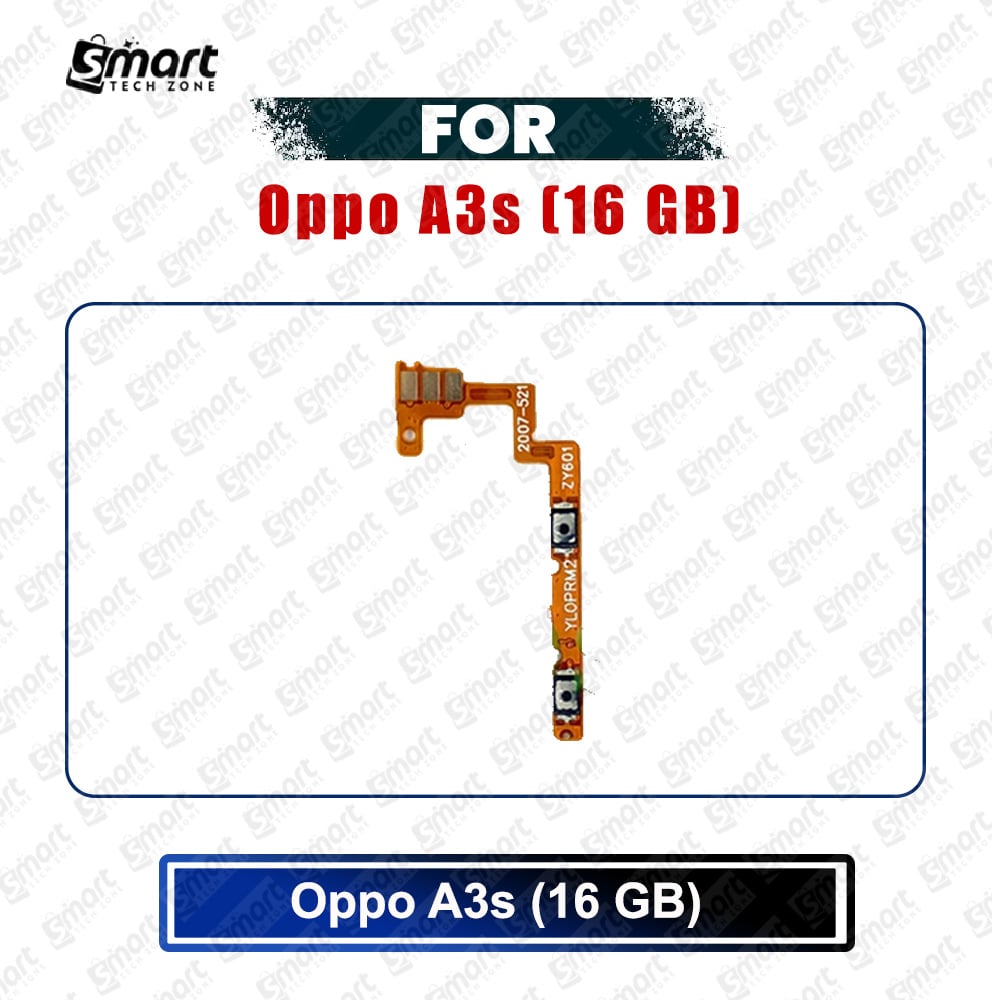 Picture of Oppo A3s (16 GB) Power on / off Switch Button Side Volume Up Down Buttons Flex Cable Replacement Parts