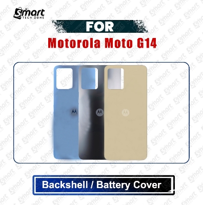 Picture of Motorola Moto G14 (PAYF0010IN) Back Panel/Backshell/Battery Cover Casing With Logo Without Camera Glass -All Colors Available Replacement Parts