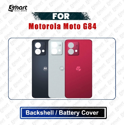 Picture of Motorola Moto G84 (XT2347, XT2347-1, XT2347-2) Back Panel/Backshell/Battery Cover Casing With Logo Without Camera Glass -All Colors Available Replacement Parts