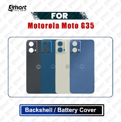 Picture of Motorola Moto G35 (XT2433-5) Back Panel/Backshell/Battery Cover Casing With Logo Without Camera Glass -All Colors Available Replacement Parts