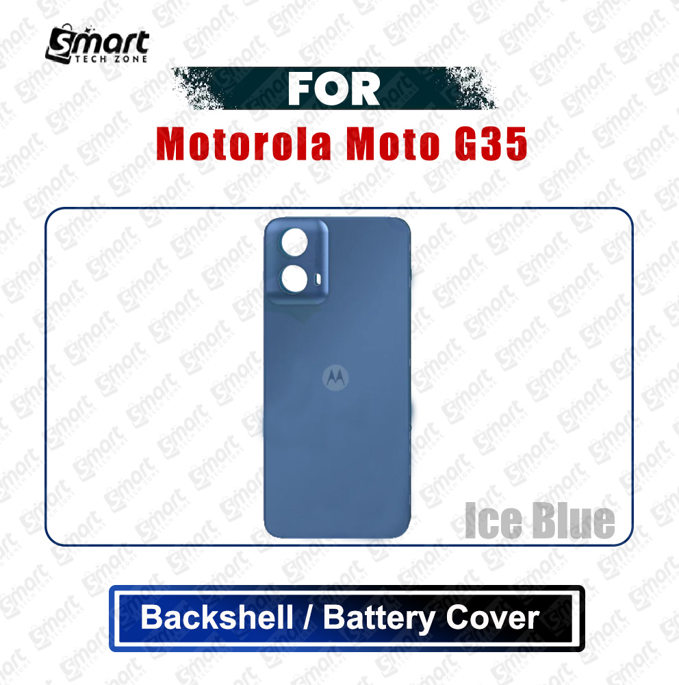 Picture of Motorola Moto G35 (XT2433-5) Back Panel/Backshell/Battery Cover Casing With Logo Without Camera Glass -All Colors Available Replacement Parts
