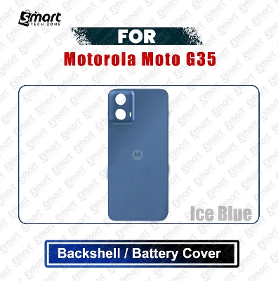 Picture of Motorola Moto G35 (XT2433-5) Back Panel/Backshell/Battery Cover Casing With Logo Without Camera Glass -All Colors Available Replacement Parts
