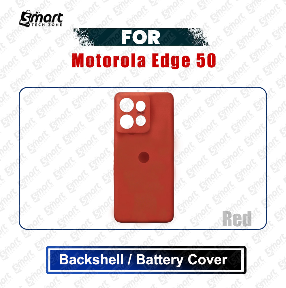 Picture of Motorola Edge 50 (XT2407-1) Back Panel/Backshell/Battery Cover Casing With Logo Without Camera Glass -All Colors Available Replacement Parts