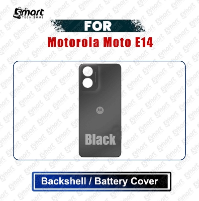 Picture of Motorola Moto E14 Back Panel/Backshell/Battery Cover Casing With Logo Without Camera Glass -All Colors Available Replacement Parts