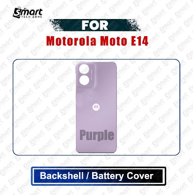 Picture of Motorola Moto E14 Back Panel/Backshell/Battery Cover Casing With Logo Without Camera Glass -All Colors Available Replacement Parts
