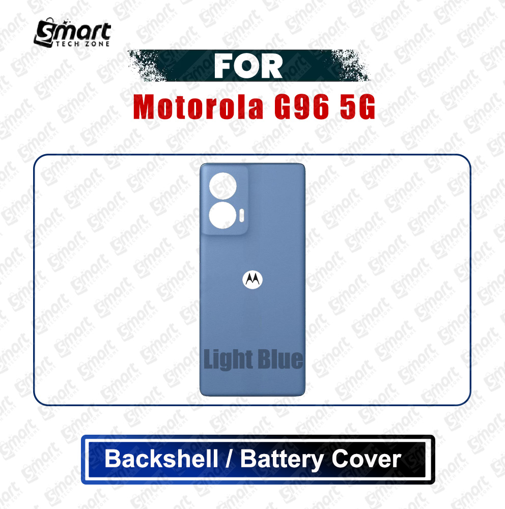 Picture of Motorola G96 5G Back Panel/Backshell/Battery Cover Casing With Logo Without Camera Glass -All Colors Available Replacement Parts
