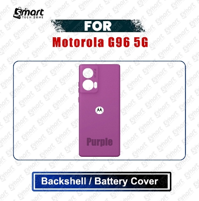 Picture of Motorola G96 5G Back Panel/Backshell/Battery Cover Casing With Logo Without Camera Glass -All Colors Available Replacement Parts