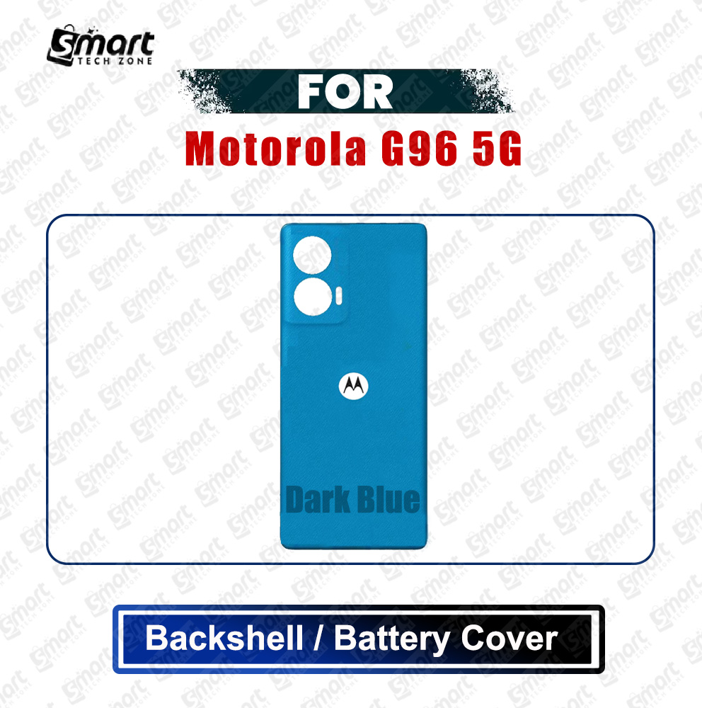 Picture of Motorola G96 5G Back Panel/Backshell/Battery Cover Casing With Logo Without Camera Glass -All Colors Available Replacement Parts
