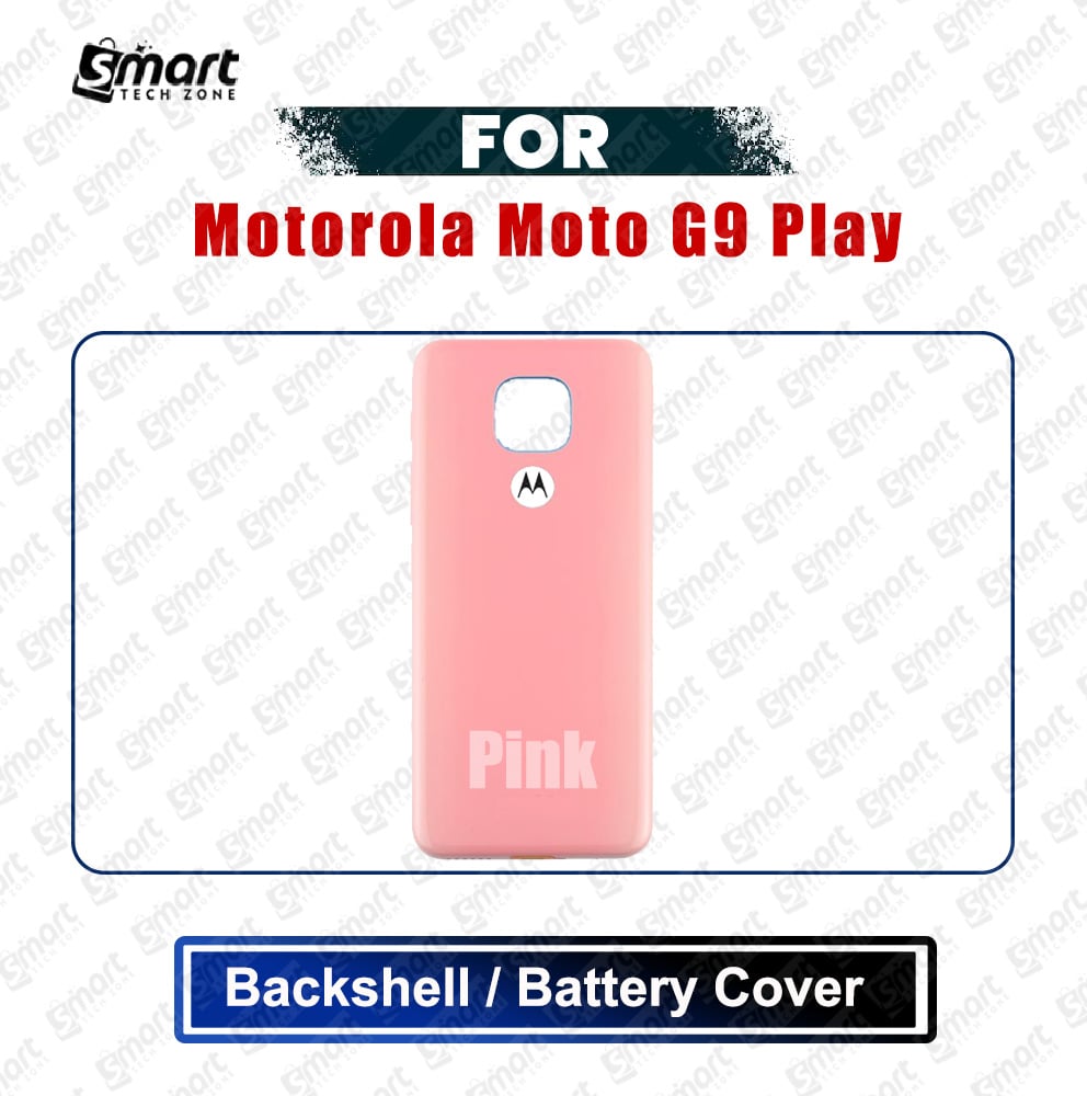 Picture of Motorola Moto G9 Play (XT2083, XT2083-1) Back Panel/Backshell/Battery Cover Casing With Logo Without Camera Glass -All Colors Available Replacement Parts