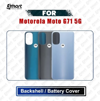 Picture of Motorola Moto G71 5G (XT2169-1, XT2169-2) Back Panel/Backshell/Battery Cover Casing With Logo Without Camera Glass -All Colors Available Replacement Parts