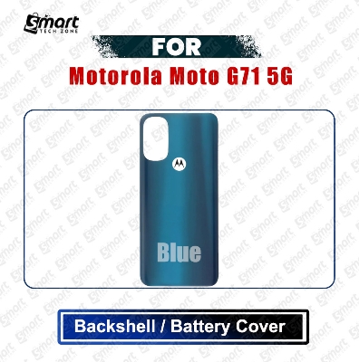 Picture of Motorola Moto G71 5G (XT2169-1, XT2169-2) Back Panel/Backshell/Battery Cover Casing With Logo Without Camera Glass -All Colors Available Replacement Parts