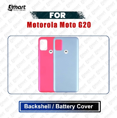 Picture of Motorola Moto G20 (XT2128-1, XT2128-2) Back Panel/Backshell/Battery Cover Casing With Logo Without Camera Glass -All Colors Available Replacement Parts