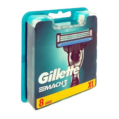 Picture of Gillette Mach3 Razor Blades for Men - 8 Refills