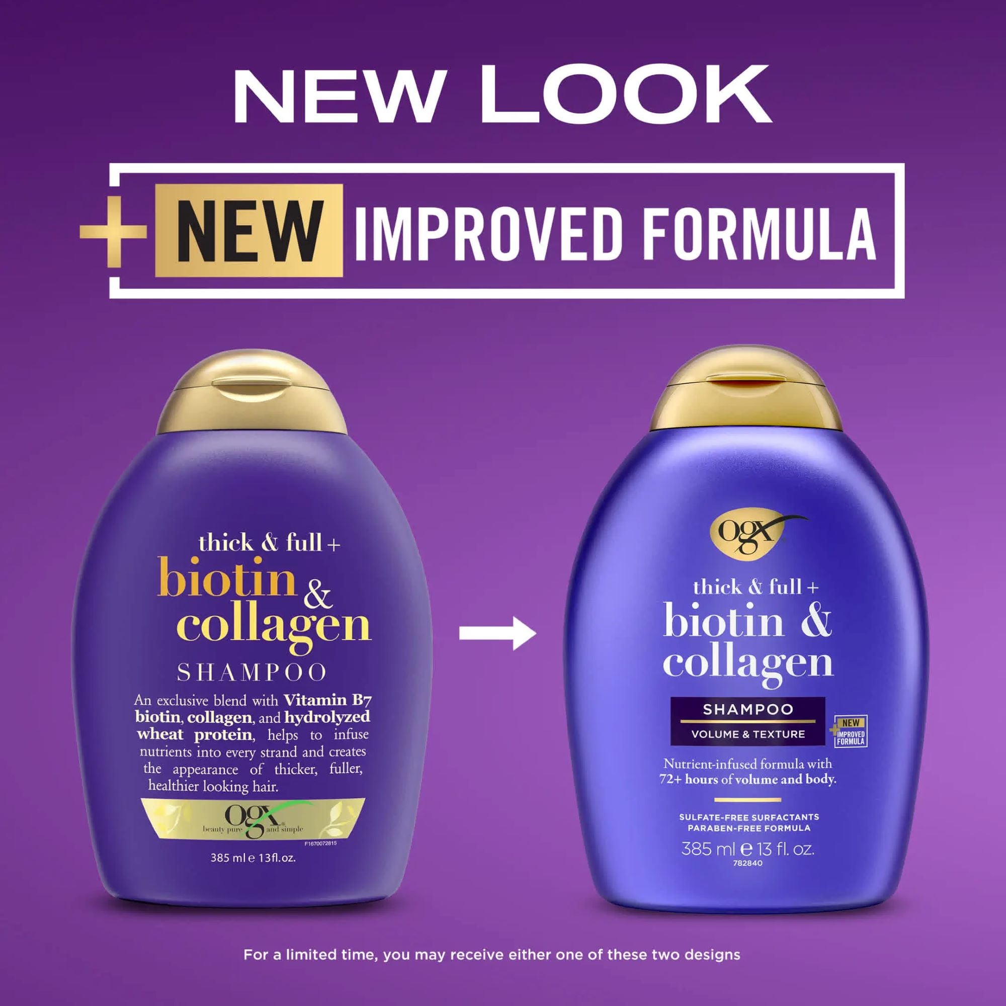Picture of OGX Organix Thick And Full Biotin And Collagen Shampoo, 385Ml