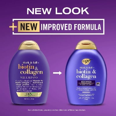 Picture of OGX Organix Thick And Full Biotin And Collagen Shampoo, 385Ml
