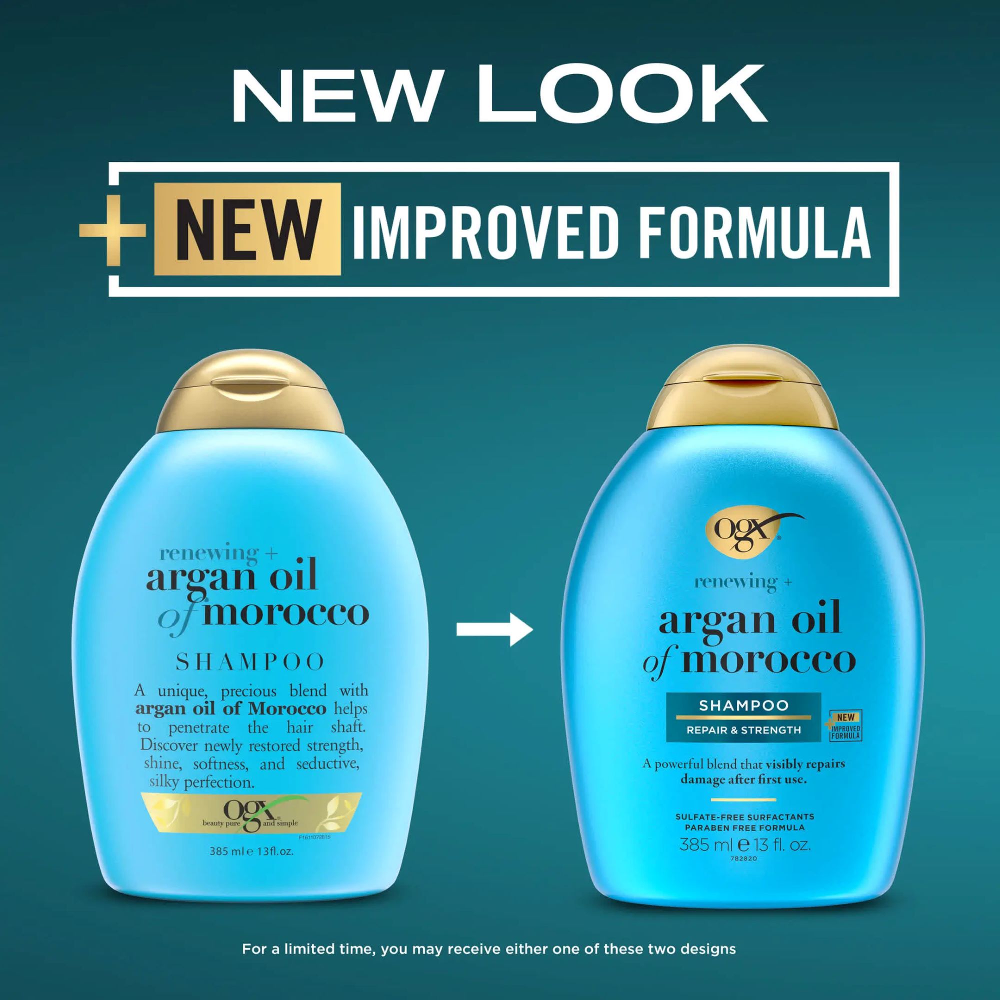 Picture of Ogx Argan Oil of Morocco Shampoo For Dry & Damaged Hair 385ml
