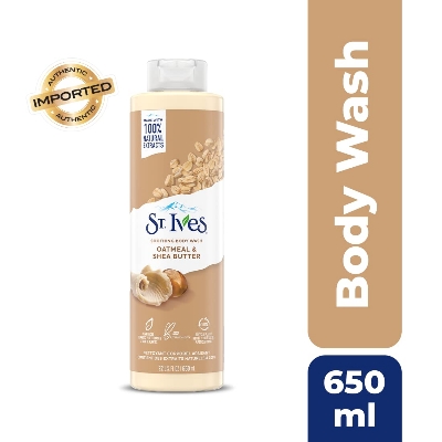 Picture of USA product SSt. Ives Soothing Oatmeal And Shea Butter Body Wash used for Male/ female - 650 ml
