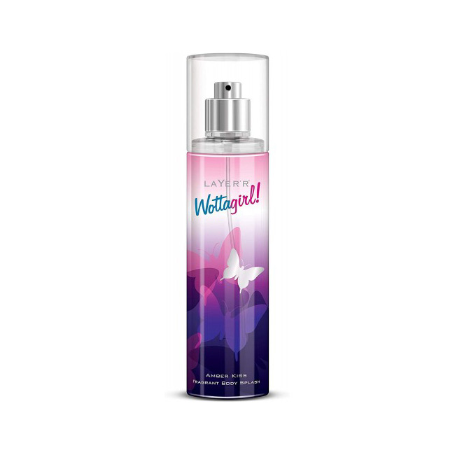 Picture of Layar'r Wottagirl Amber Kiss Body Splash Body Perfume Used For male /female -135 Ml