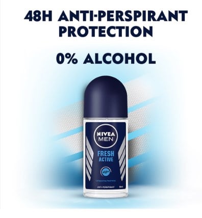 Picture of International product Nivea Men Fresh Active Deodorant Roll On  - 25 ml