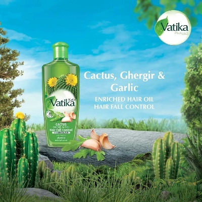 Picture of International UAE product Vatika Cactus Enriched Hair Oil Hair Fall Control - 300 ml
