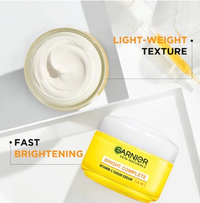 Picture of Indian product Garnier Bright Complete Vitamin C Serum Cream 40 gm