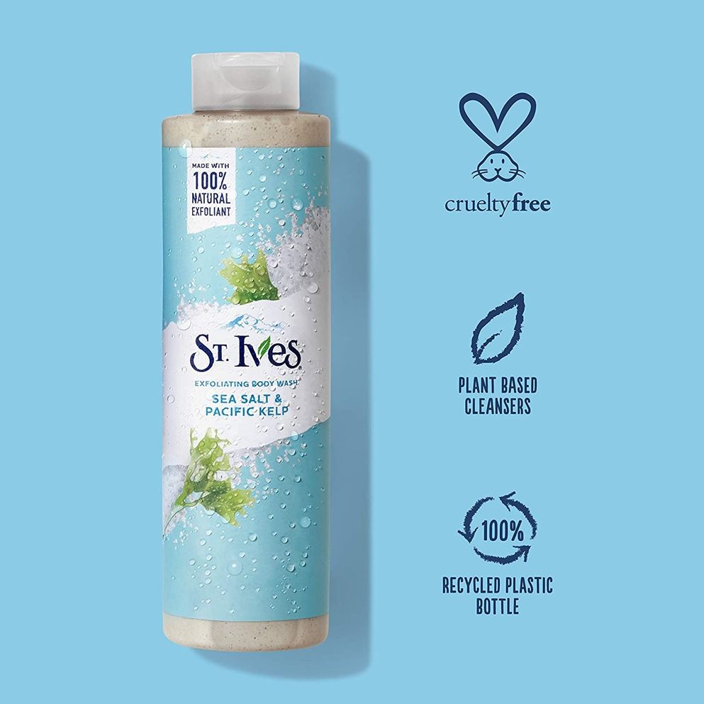 Picture of USA product St. Ives Sea Salt & Pacific Kelp Exfoliating Body Wash  used for Male/ female - 473 ml