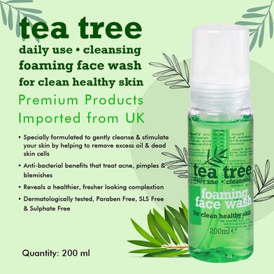 Picture of International UK product Tea tree foaming face wash 200ml