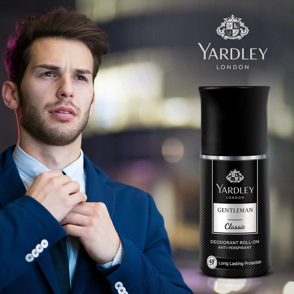 Picture of International Uk product Yeardley London Gentlemen Classic Anti-perspirant Roll-on long lasting protection 50 Ml