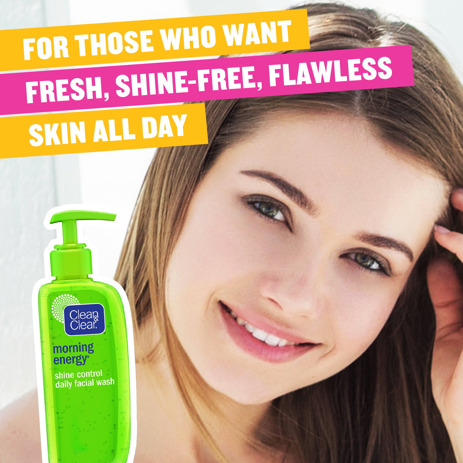 Picture of International UAE Product Clean & Clear Morning Energy Shine Control Daily Facial wash used For Male/female 150 Ml