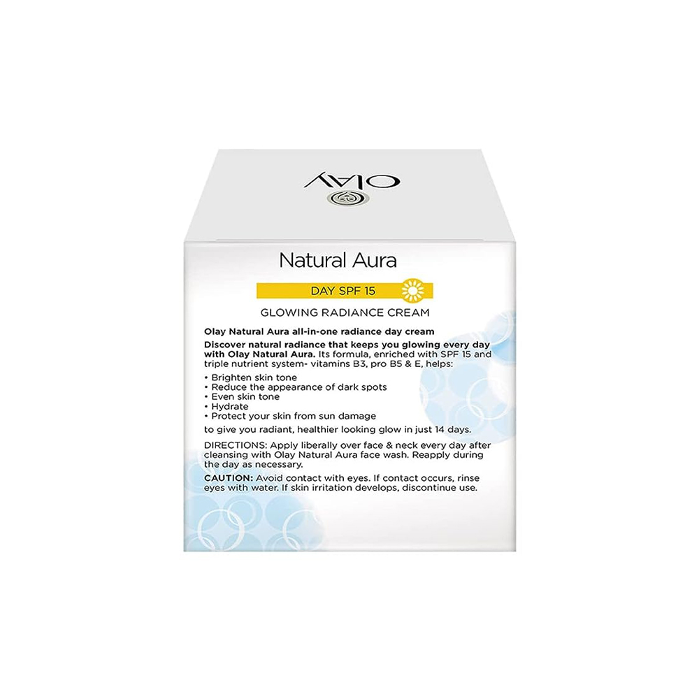 Picture of International Thailand product Olay natural White Aura Day cream (SPF 15)- 50 Ml