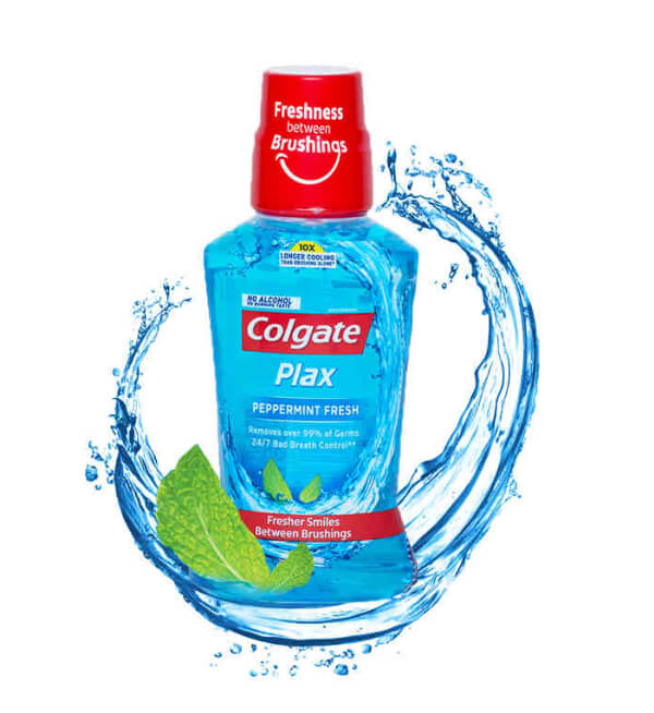 Picture of International European product Mouth refreshment Plax Peppermint Menthe poivree mouthwash used for male/female - 250 ml