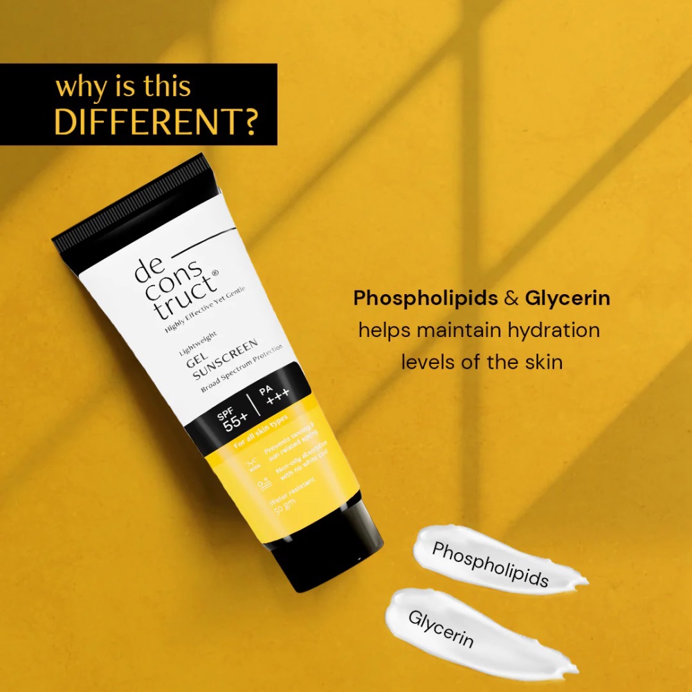Picture of Deconstruct Lightweight Gel Water Resistant Sunscreen for Oily Skin SPF 55+ PA+++