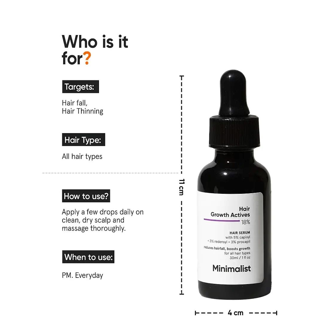 Picture of Minimalist 18% Hair Growth Actives Hair Serum (30ml)