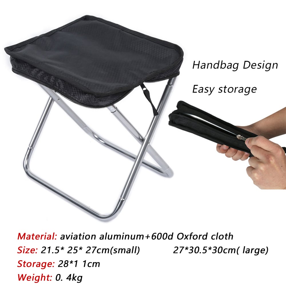 Picture of Foldable Mini Pocket Size Stool Chair for Camping / Fishing / Outdoors