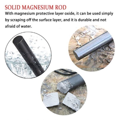 Picture of Emergency Survival Kit Magnesium Flint , Fire Starter Camping Gear/ Flint Fire Starter / Magnesium Flint /  Solid Wood Handle