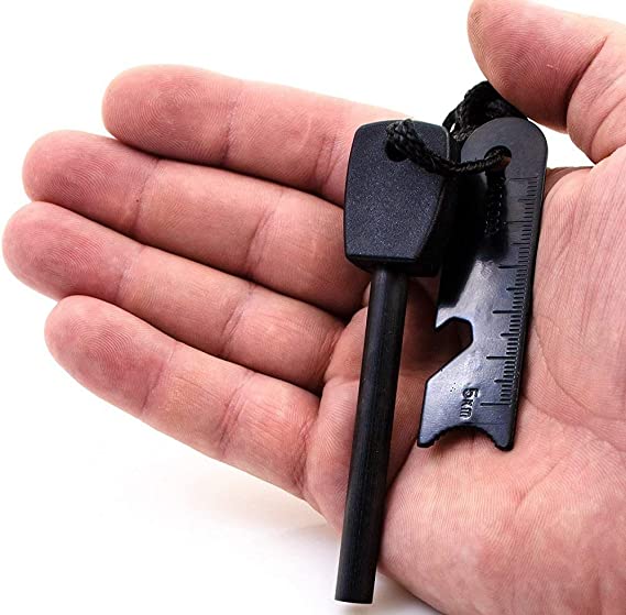 Picture of Start a Fire Anywhere with a Magnesium Flint Fire Starter - Big Size - Easy To use and Clean, A Unique Choice For Outdoor Survival
