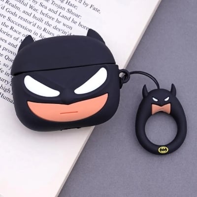 Picture of Batman Silikon (Only Cover) For Apple Airpods Pro and  pro 2nd Gen Premium Earbuds Protective Cover (Headphone not included) joyroom T03s Pro Headphone not included