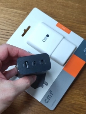 Picture of Product details of CMF by Nothing Gan Charger 65W Adapter, 3 Port USB Type C to A Wall Charging Adaptor Compatible with CMF Phone 1/Nothing Phone 2/Phone 2A Plus/Phone 2A/Phone 1/Samsung S24 Ultra/iPhone 16/Tab, Black  SPECIFICATIONS   COLOUR  Dark Grey