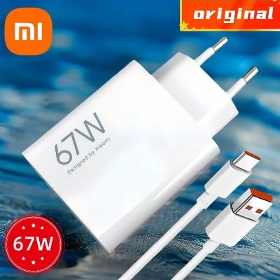 Picture of Xiaomi 67W Fast Charger & 6A USB Type-C Charging Cable Set | Super Fast Charging for Xiaomi Devices