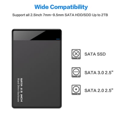 Picture of 2.5" HDD External Case USB 3.0 - 5 Gbps SATA HDD Exclosure Box
