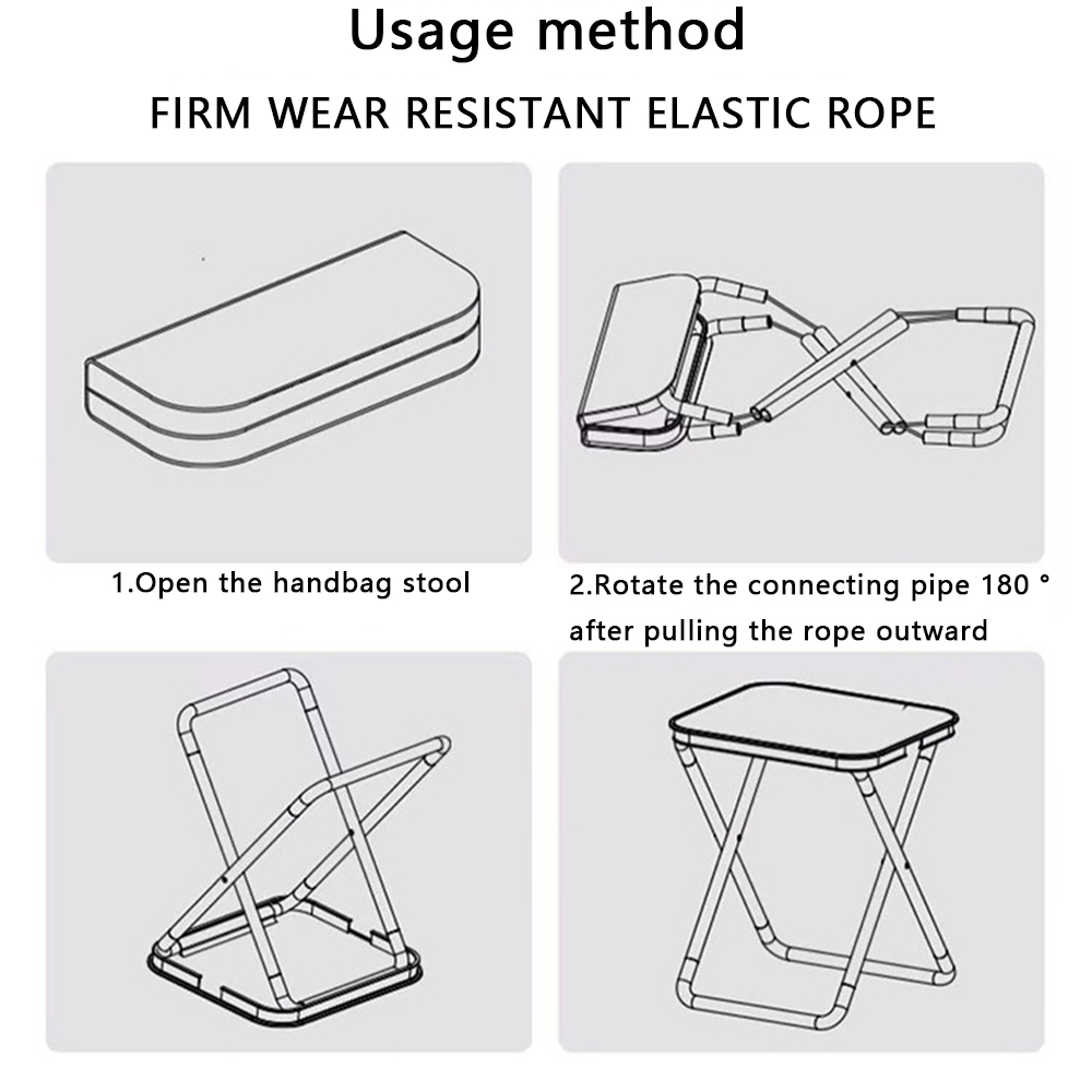 Picture of Aluminum Alloy Mini Folding Stool Chair for Camping and Outdoors / Fishing Chair