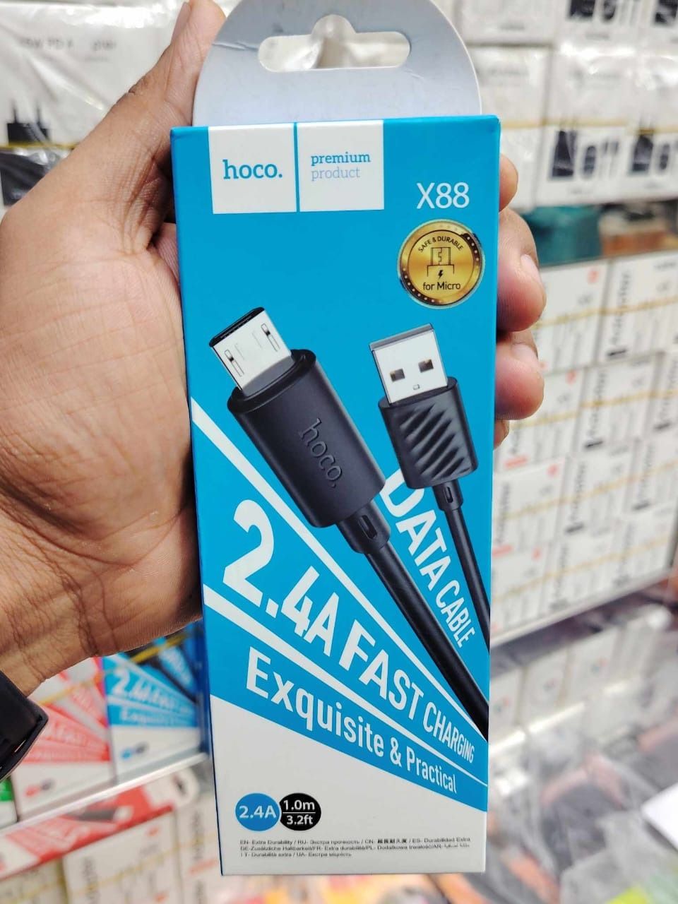 Picture of Hoco X88 Micro Usb Fast Charging Cable Type-B Gratified Fast Charging Data Cablefor Micro Usb Type B Cable