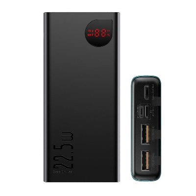 Picture of Baseus 20000mAh Adaman Metal Power Bank - 22.5W Fast Charging, Black