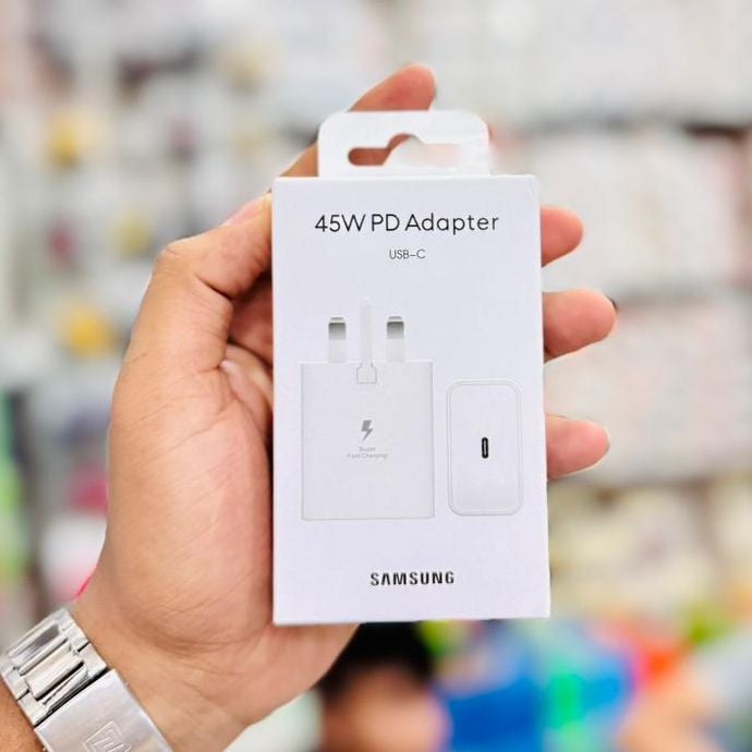 Picture of Samsung 45W PD Fast Power 3 Pin Adapter  (Model - EP-T4510)