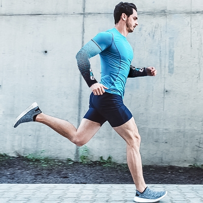 Picture of 2pcs Men Sun UV Protection Ice Silk Long Sleeve Cover Arm Sleeves Sunscreen Arm Outdoor Cool Sports Cycling Hand Protector