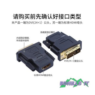 Picture of Basics Hdmi To Dvi-D Adapter - Black - Alliance