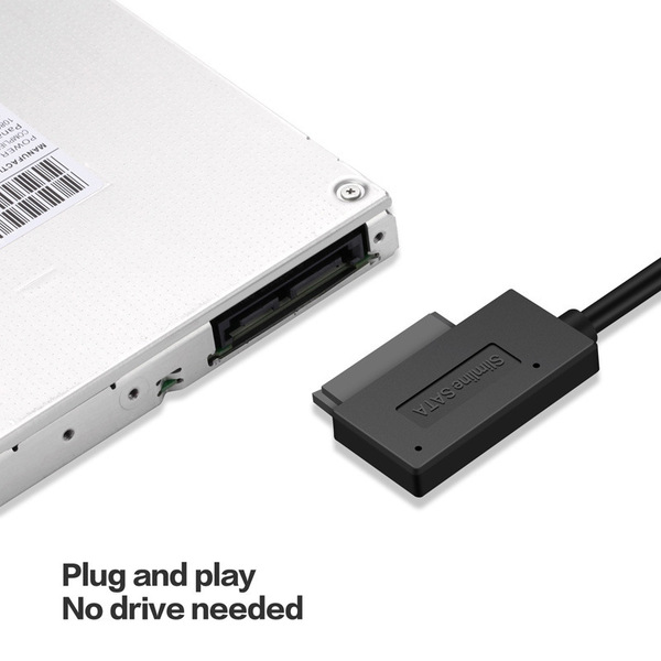 Picture of USB to 6+7 13Pin Slimline Slim SATA Cable For Laptop CD-ROM - Alliance
