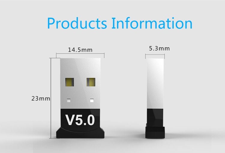 Picture of Speedy Bluetooth 5.0 adapter USB adapter desktop computer adapter 5.0 adapter Bluetooth audio receiver