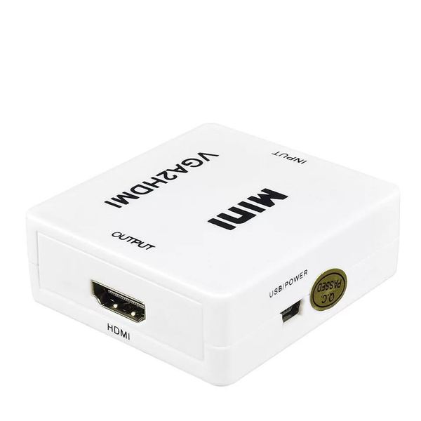 Picture of VGA to HDMI supports 1080P HD VGA2HDMI VGA TO HDMI converter- Compact Mini VGA to HDMI 1080P HD Video Converter Adapter With 3.5mm Audio Jack